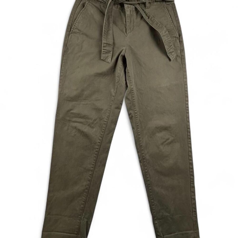 Banana Republic Chino Pants Women’s 2 Olive Green Drawstring Casual